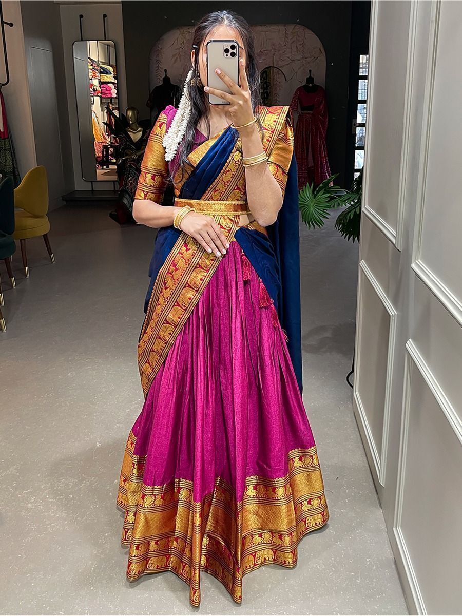 Pink ghagra choli hotsell